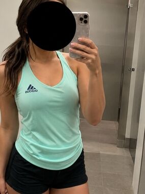Adidas Climalite Ribbed Racerback Athletic Tank Top – US Medium